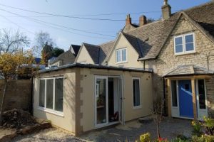 Flat Roof Rendered Extension Nailsworth